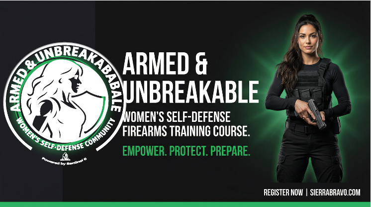 Armed & Unbreakable, women's self-defense firearms training course by SierraBravo On Target